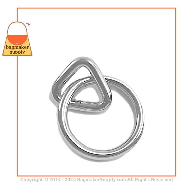 Representative Image of 3/4 Inch Loop with 1-1/4 Inch Ring, Nickel Finish (RNG-AA003))