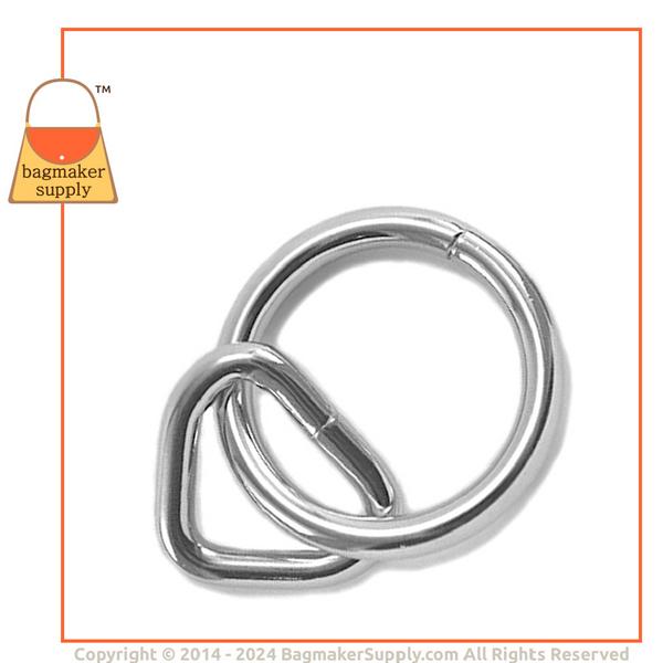 Representative Image of 1 Inch Loop with 1-1/2 Inch Ring, Nickel Finish (RNG-AA004))