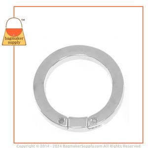 Representative Image of 3/4 Inch Flat Cast Screw Gate Ring, Nickel Finish