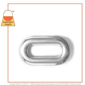 Representative Image of 3/4 Inch Oval Snap Together Eyelet, Nickel Finish