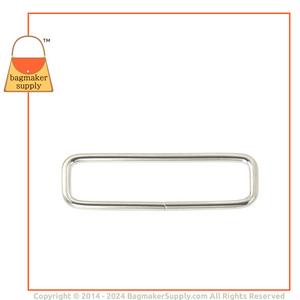 Representative Image of 2 Inch Wire Formed Rectangle Ring, Nickel Finish