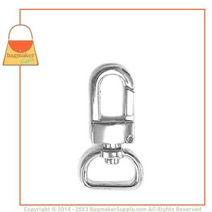 Representative Image of 5/8 Inch Lobster Claw Swivel Snap Hook, Nickel Finish
