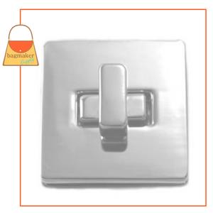 Representative Image of 1-1/8 Inch Square Turn Lock / Twist Lock, Nickel Finish