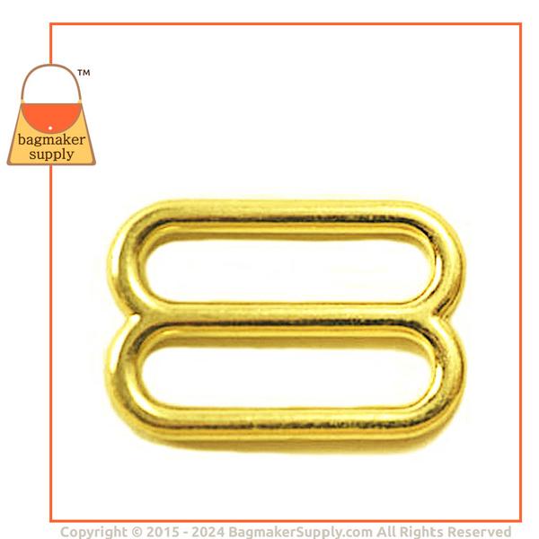 Representative Image of 1 Inch Cast Double Loop Slide, Brass Finish (SLD-AA020))