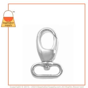 Representative Image of 3/4 Inch Lobster Claw Swivel Snap Hook, Nickel Finish