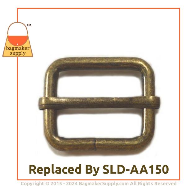 Representative Image of 3/4 Inch Moving Bar Slide, Antique Brass Finish (BKS-AA031))