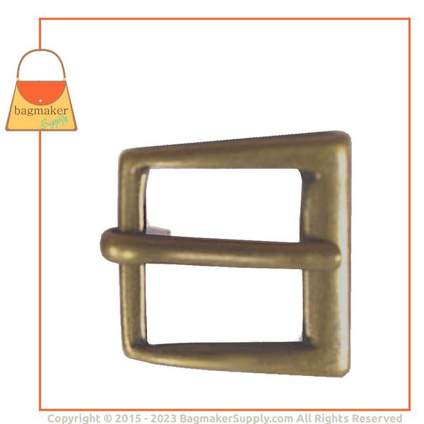 Representative Image of 1/2 Inch Square Buckle, Antique Brass Finish (BKL-AA001))
