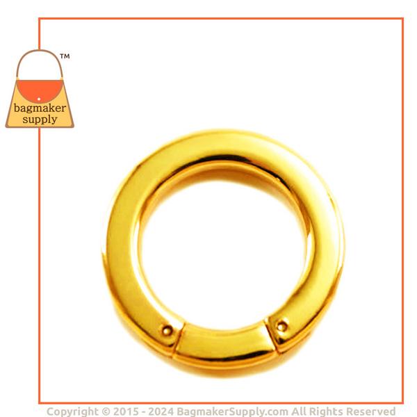 Representative Image of 1 Inch Flat Cast Screw Gate Ring, Gold Finish (RNG-AA120))