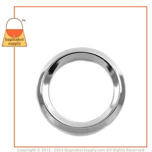 Representative Image of 1-1/2 Inch Beveled Edge Cast O Ring, Nickel Finish