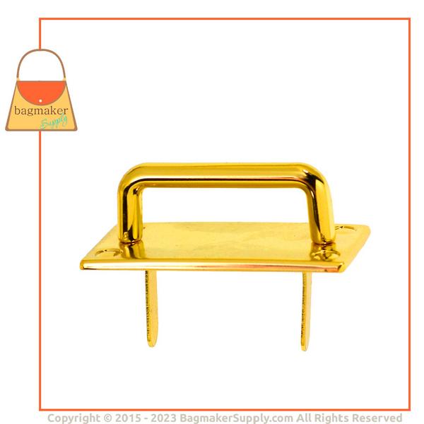 Representative Image of 1 Inch Strap Ring / Loop, Prong Applied, Gold Finish (RNG-AA191))