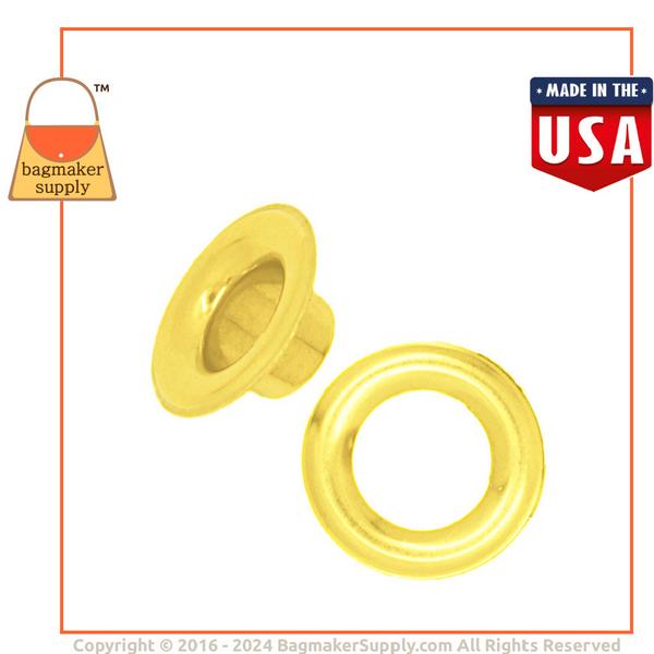 Representative Image of 1/2 Inch Size 4 Grommet, Solid Brass, Brass Finish (EGR-AA050))