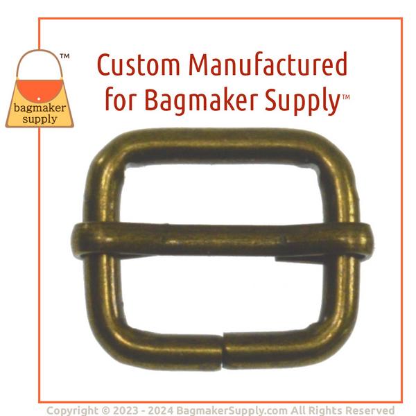 Representative Image of 5/8 Inch Moving Bar Slide, 3 mm Gauge, Antique Brass Finish (SLD-AA169))
